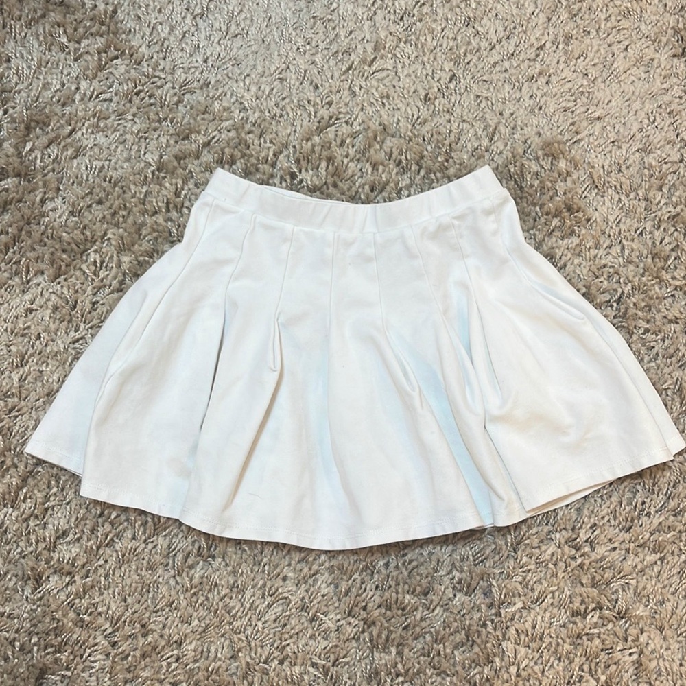 White altard state ruffle skirt